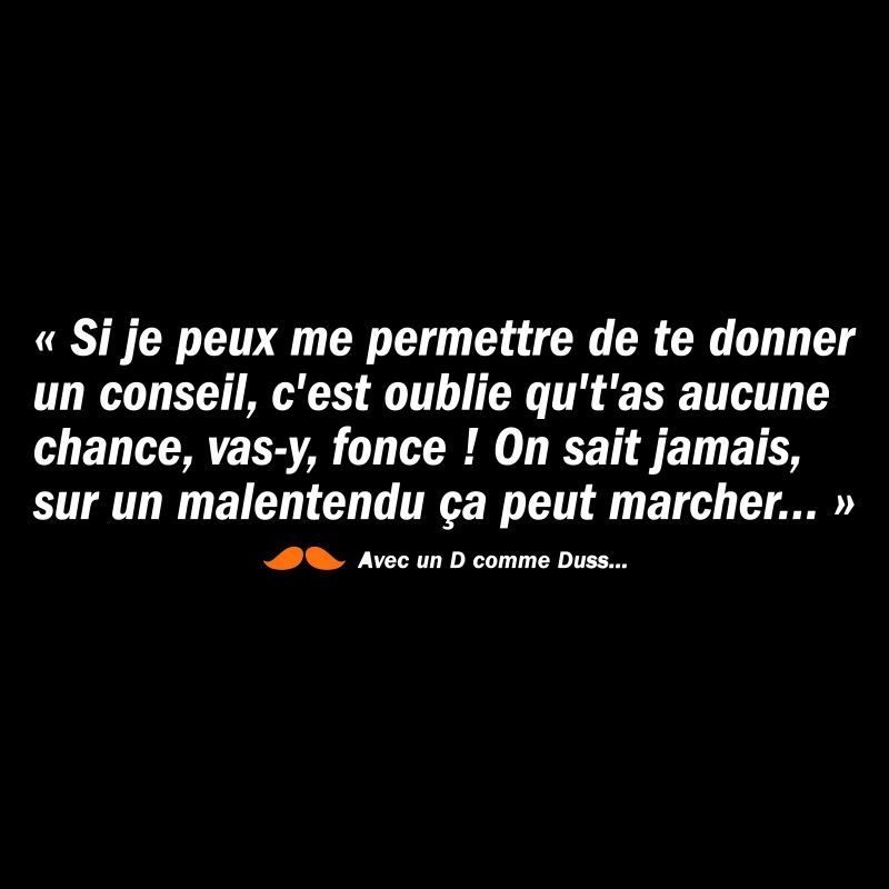 Sur un malentendu...