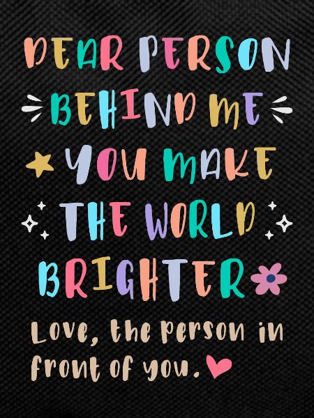 Spread Kindness Behind You