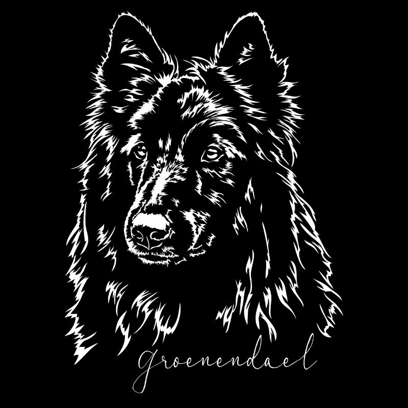 GROENENDAEL Portrait Wilsigns dogs dog gift