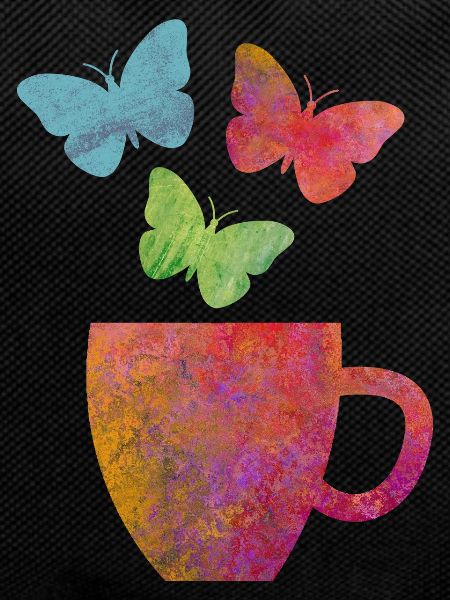 I love coffee and butterfly