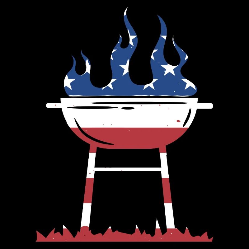 Griller Drapeau Américain Grillades