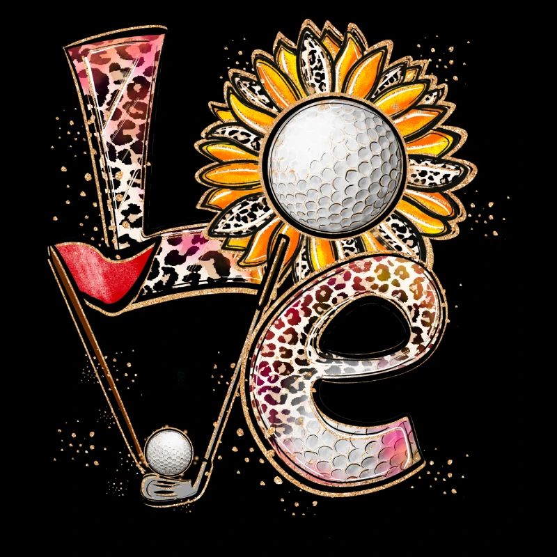 Love Golf Player Golfing