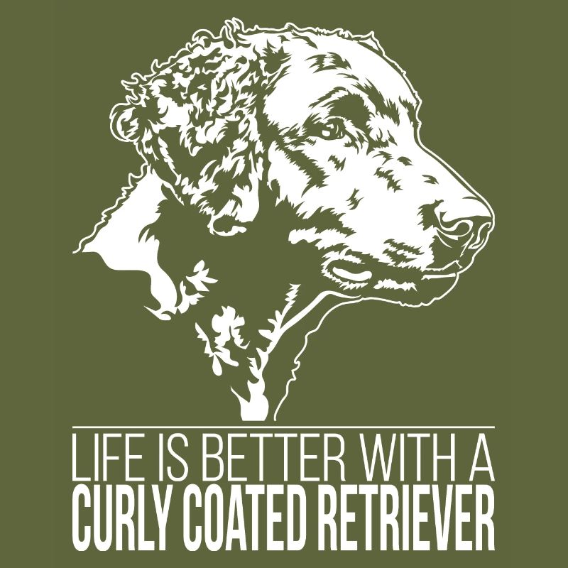 Curly Coated Retriever life is better Wilsigns