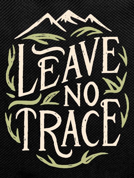 Leave no trace hiking