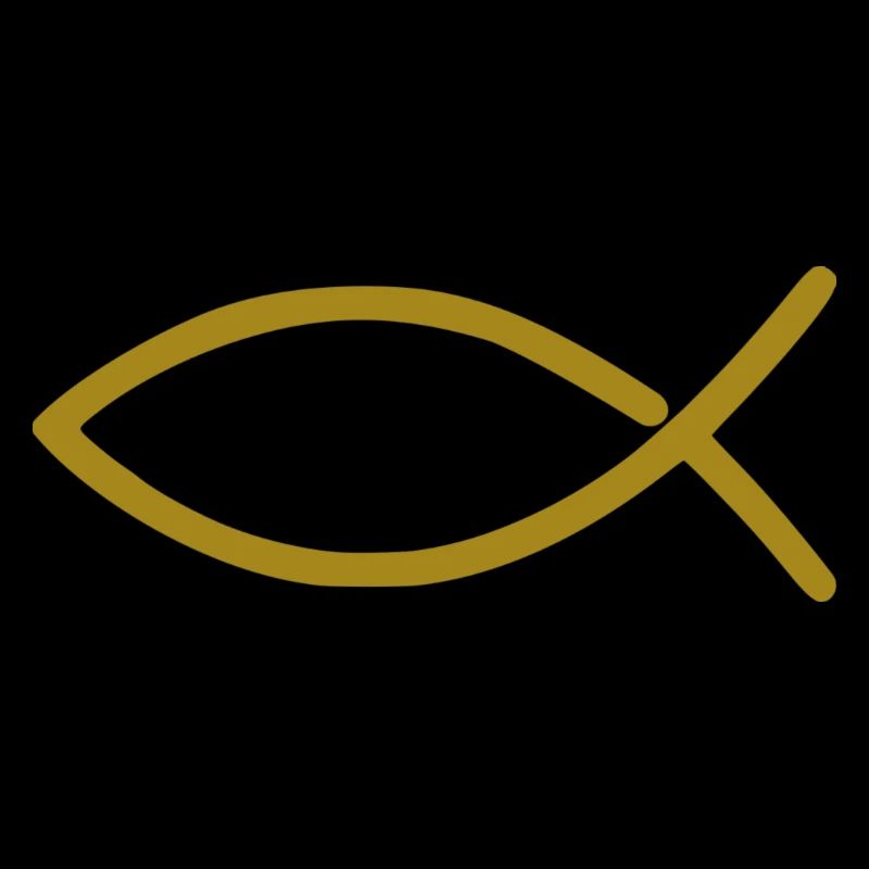 Fisch Christlich Gold