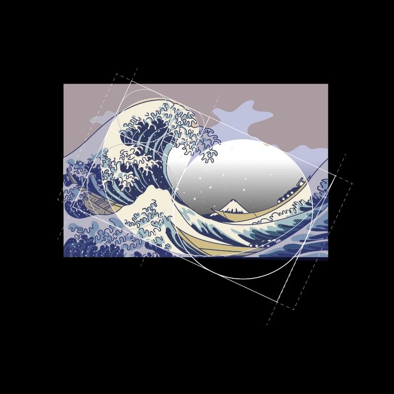 Hokusai Meets Fibonacci