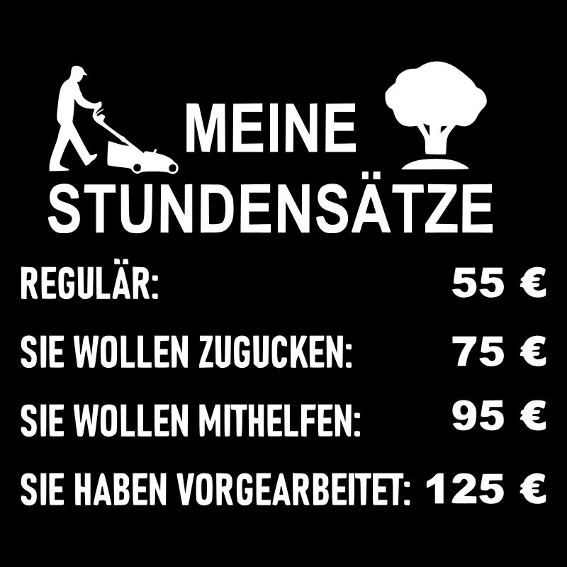 Stundensätze Garten und Landschaftsbauer