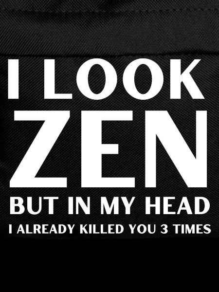 Regard zen Chaos intérieur