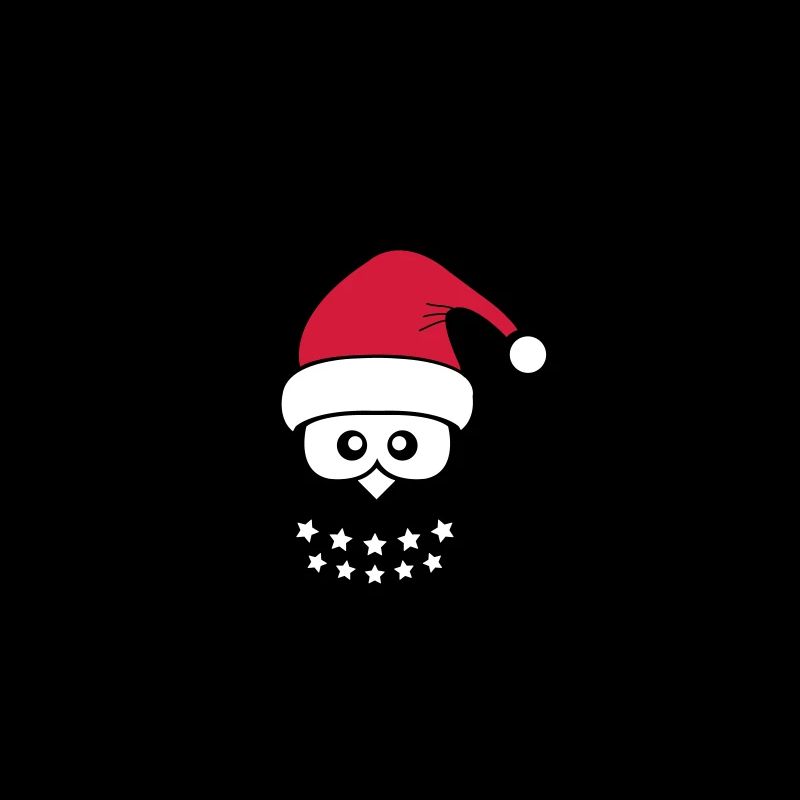 Hibou Noël Père Noël