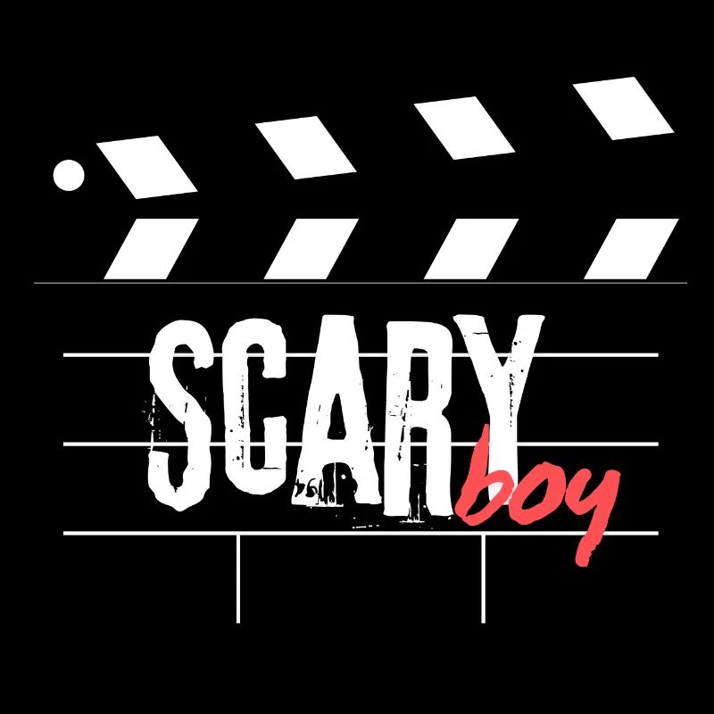 Scary Boy Film Clapperboard Design