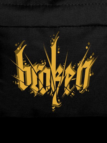 Broken Calligraphy Dark Lettering