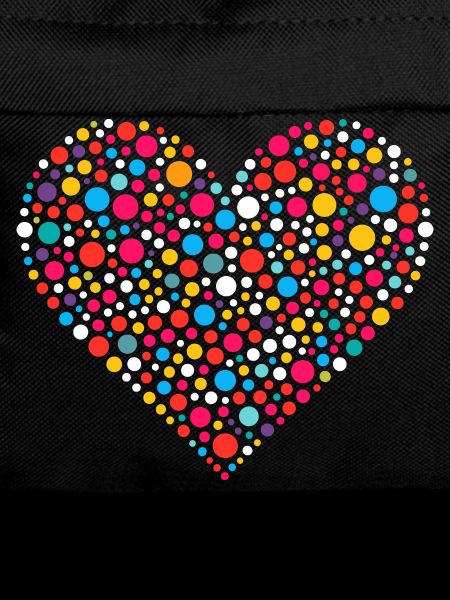 Spotty Dot Speckled Heart Mosaic