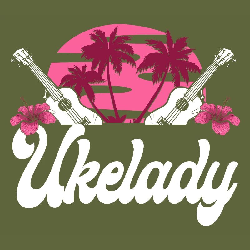 Ukulélé hawaïen Uke Ukelady
