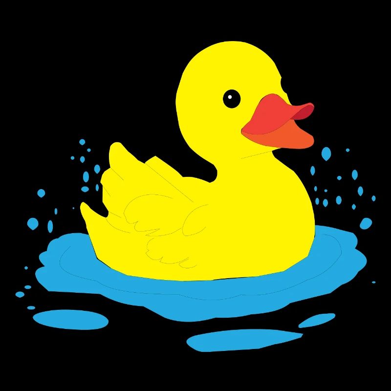 Eine glückliche Ente