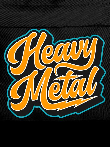 Heavy Metal Bold Script Logo