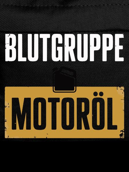Blutgruppe Motoröl Schrauber Design