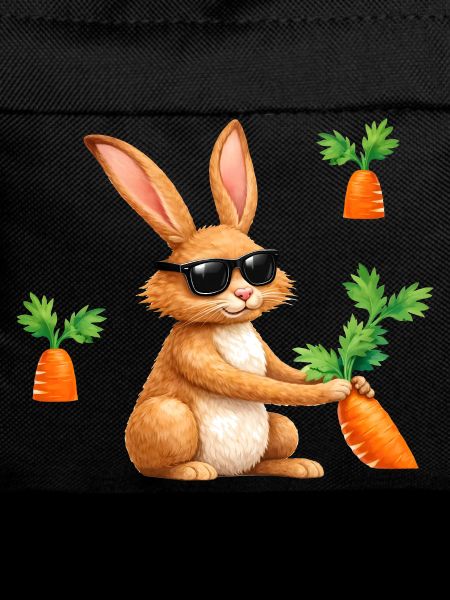 Bunny with sunglasses and carrot