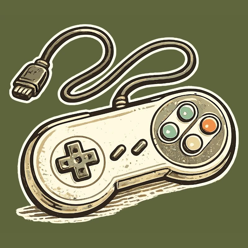 Retro Spielcontroller Grafik