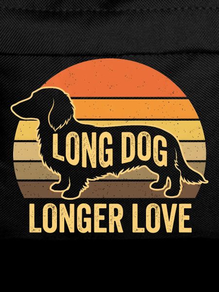 Retro Dachshund Silhouette - Long Dog Love