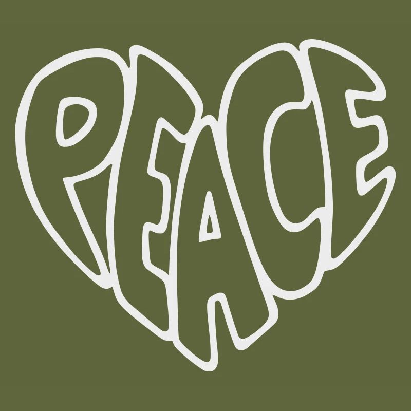 Peace Bubble Font Graphic