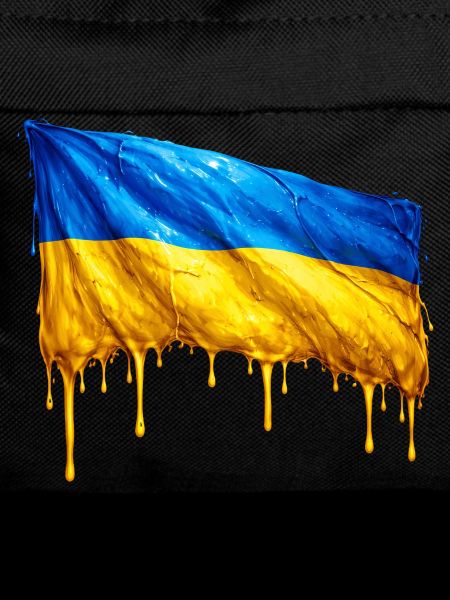 Dripping Ukraine flag