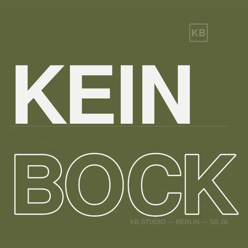 Kein Bock Kontrast-Statement