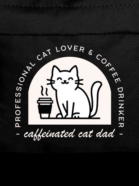 Cat dad funny coffee lover