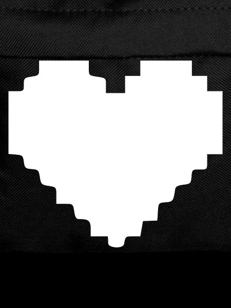 White Heart White Pixel Heart Gift