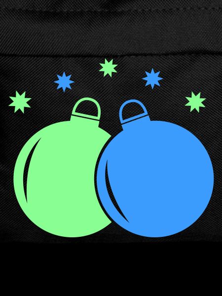 Neon-Weihnachtskugeln Duo