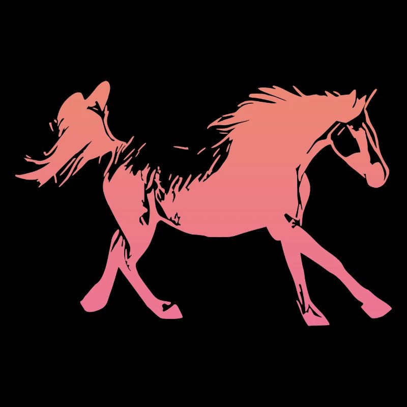 Arabian Horse Running Rose
