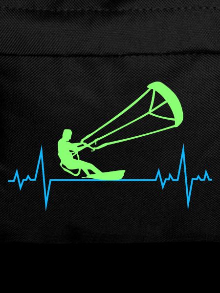 Kitesurfing Kiteboarding Kitesurf Heartbeat Pulse