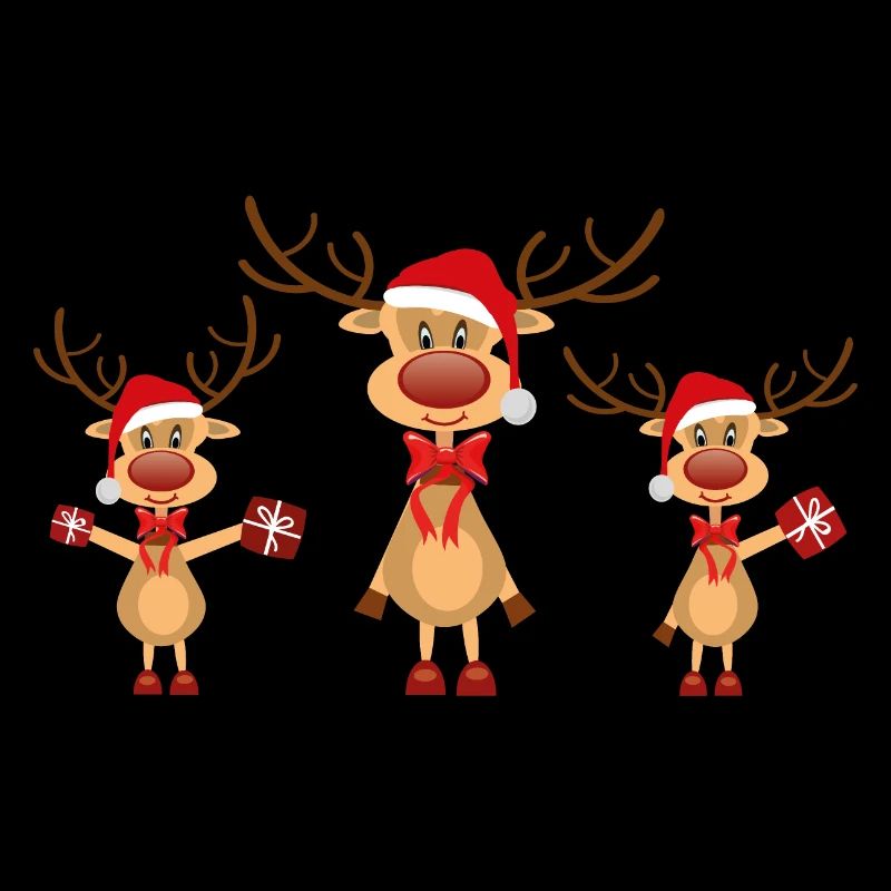 Süße Elche Weihnachten Geschenk