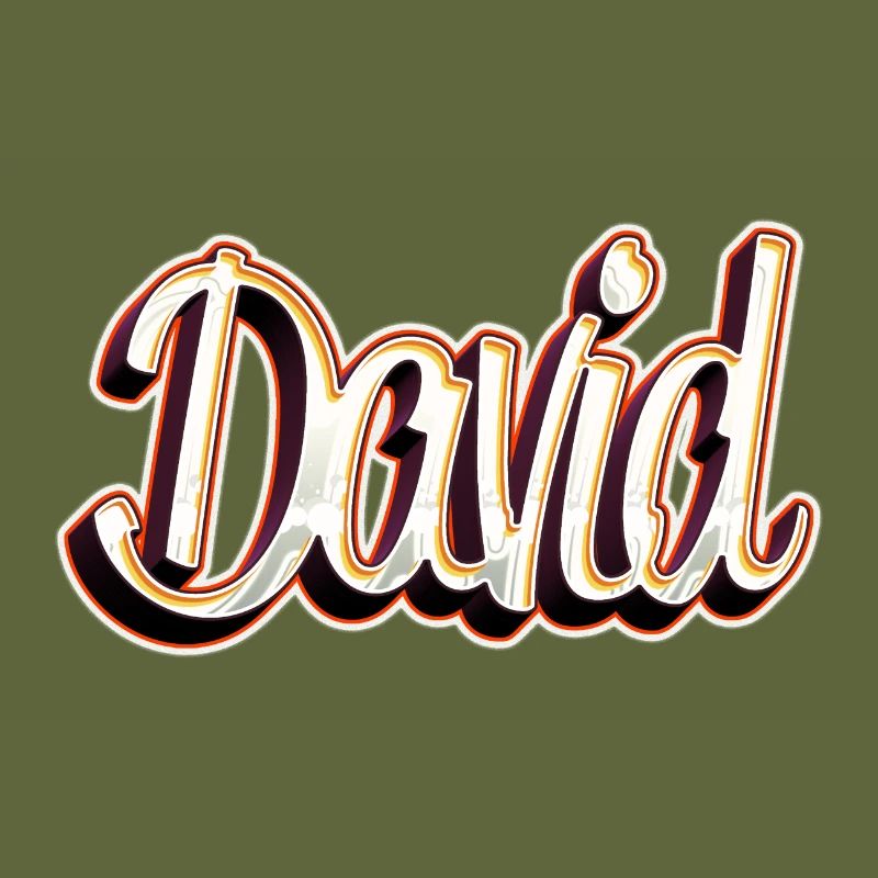 David First Name Name Graffiti Design