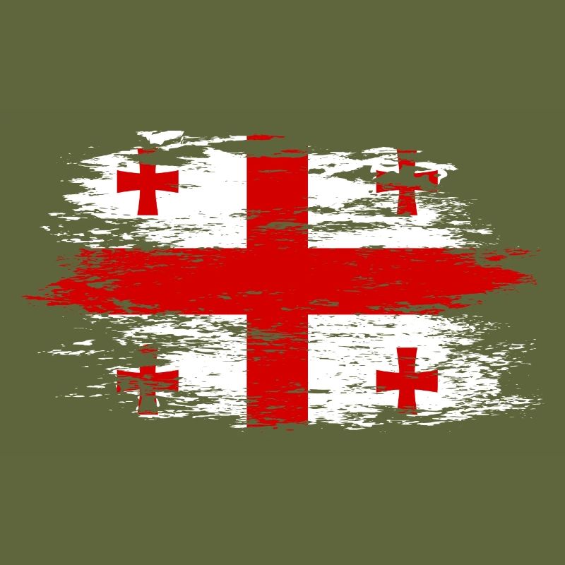 Drapeau géorgien utilisé