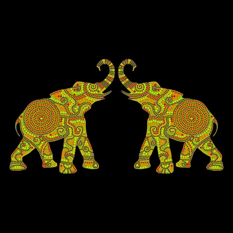 Wonderful Dot Work - Two ELEPHANTS3
