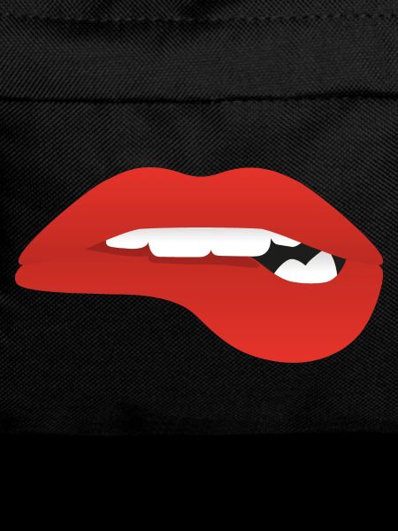 Red lips say kiss me