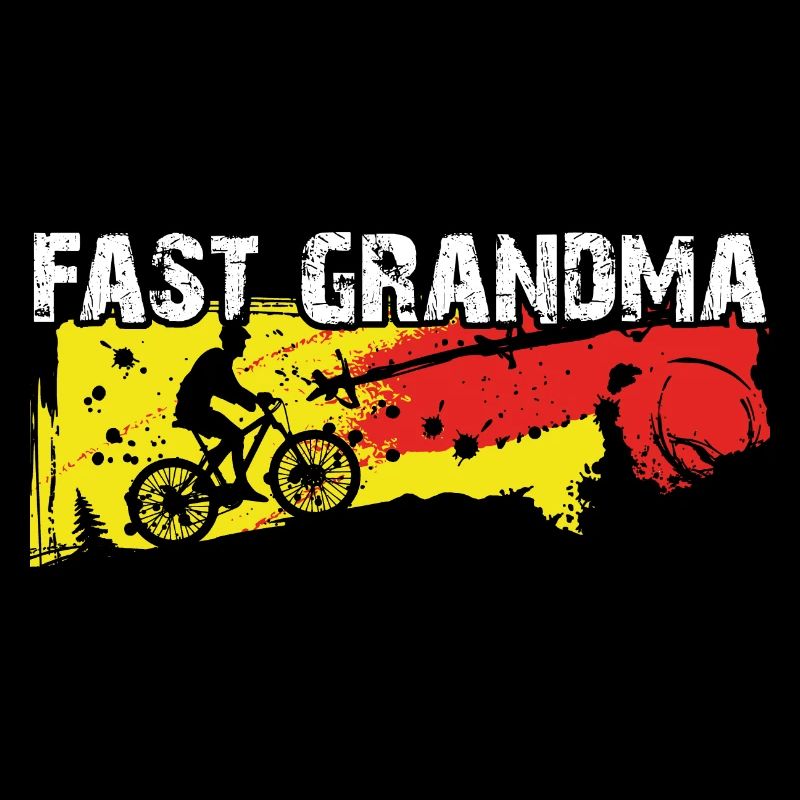 Grand-mère rapide sur le vélo