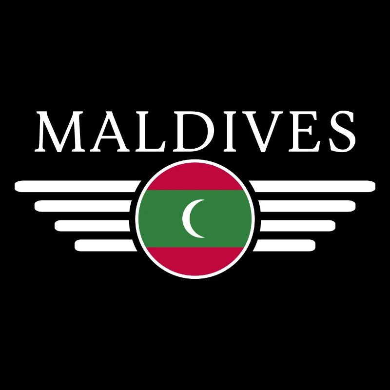 J’aime les Maldives, T-shirt design de style élégance
