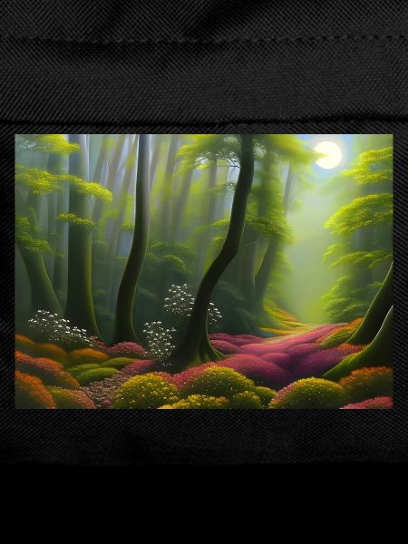 Sunlight floods the forest