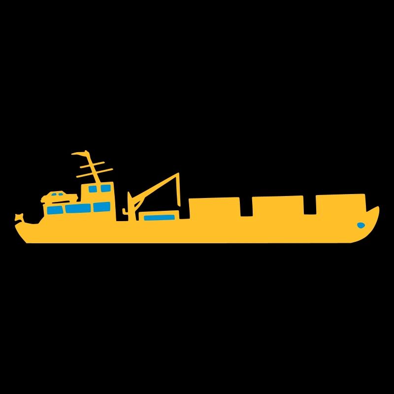 Boot Frachtschiff Schiff zweifarbig