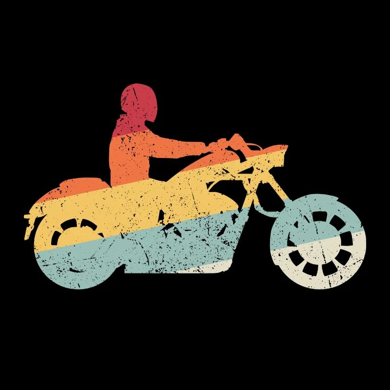 Chopper Motorcycle Cruiser Retro Motorcyclist