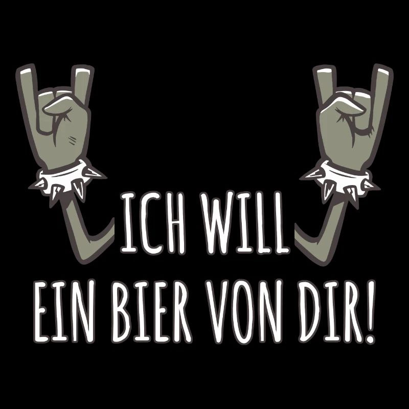Pommesgabel Spruch Ich Will Ein Bier Von Dir