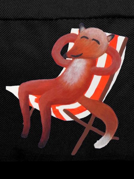 Sunbathing Fox (without sun)