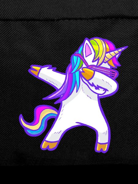 Cooles tupfendes Regenbogen-Einhorn