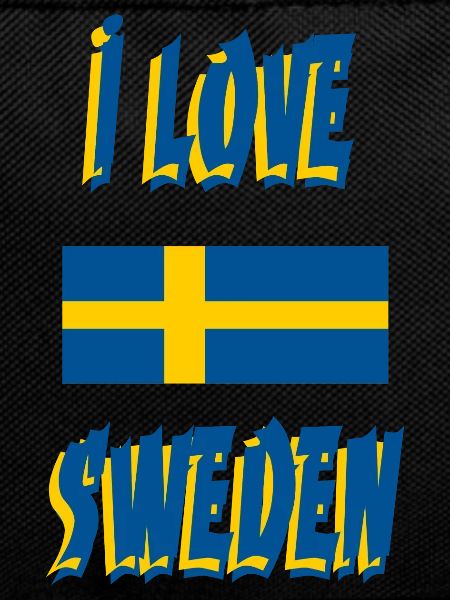 Love Sweden Flags Design