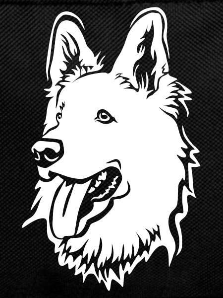 Swiss Shepherd Head "Black Edition"