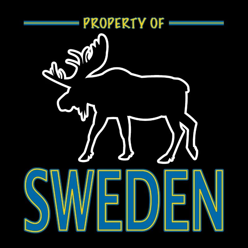 Propriété de Suède Suède Drapeau Moose