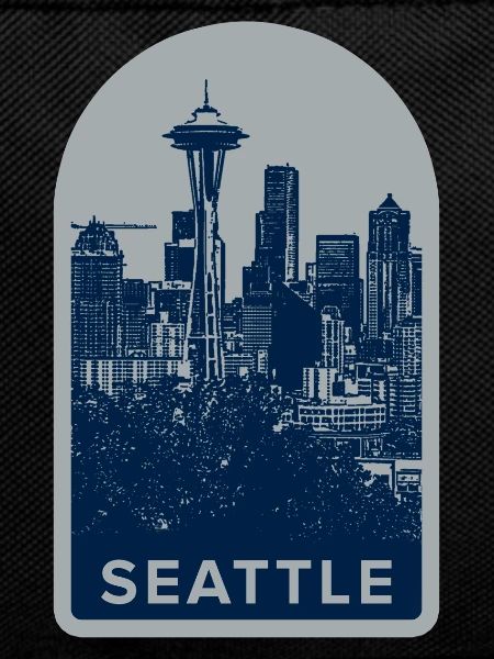 Seattle Skyline Badge
