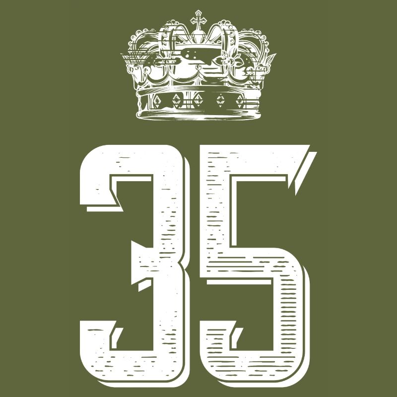 35 Number crown