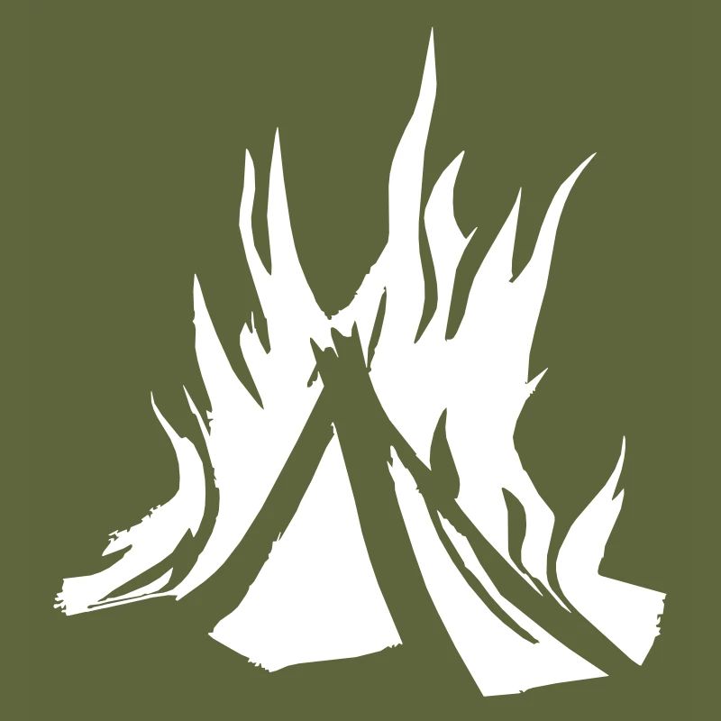 Campfire Camping Nature Forest Fire Vector 7
